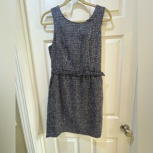 Blue and white dress